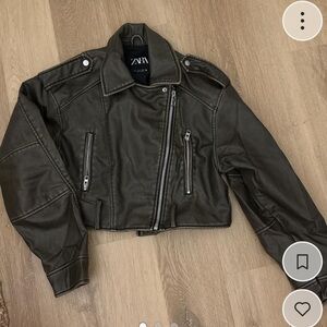 Zara Black Leather Jacket